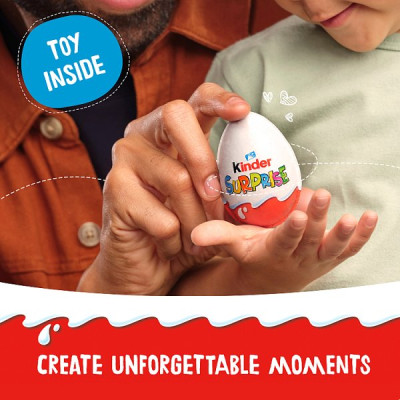 Kinder Surprise Milk Chocolate Egg With Toy Messages 20g (36 x 20g)