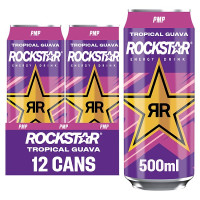 Rockstar Energy Drink Tropical Guava PMP 500ml (12 x 500ml)