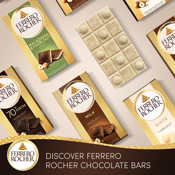 Ferrero Rocher White Chocolate Bar 90g (8 x 90g)