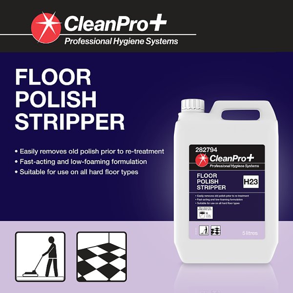 CleanPro+ Floor Polish Stripper 5 Litres (2 x 5ltr)