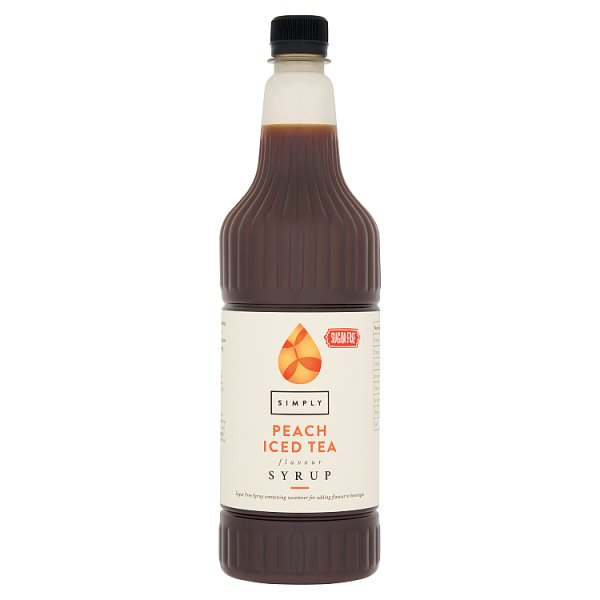 Simply Sugar Free Peach Iced Tea Flavour Syrup 1ltr (6 x 1ltr)