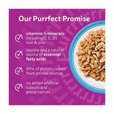 WHISKAS 1+ FISH Favourites Wet Cat Food Pouches in Jelly 12 x 85g (4 x 12x85g)