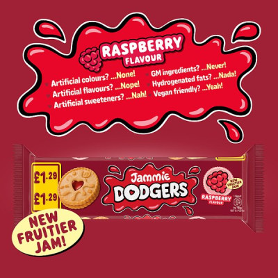 Jammie Dodgers Raspberry Flavour 140g (15 x 140g)