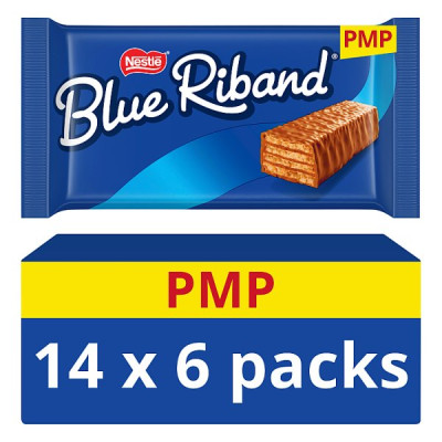 Blue Riband Wafer Biscuit Bar 6 Pack Multipack 108g (14 x 6x18g)