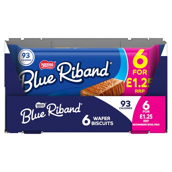 Blue Riband Wafer Biscuit Bar 6 Pack Multipack 108g (14 x 6x18g)