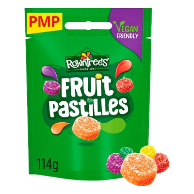 Rowntree's Fruit Pastilles Sweets Sharing Bag 114g PMP £1.25 (10 x 114g)