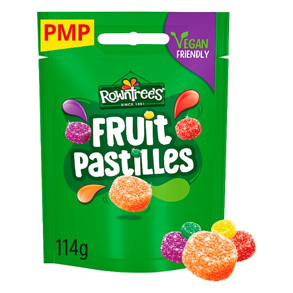 Rowntree's Fruit Pastilles Sweets Sharing Bag 114g PMP £1.25 (10 x 114g)
