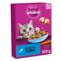 WHISKAS 1+ Dry TUNA Cat Food 300g (6 x 300g)
