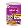 Whiskas Adult Wet Cat Food Chicken in Jelly Tin 400g (12 x 400g)