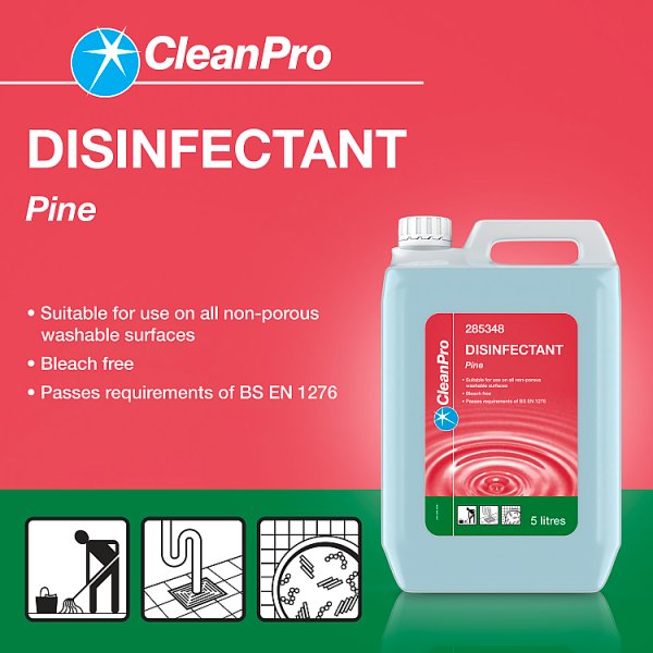 CleanPro Disinfectant Pine 5 Litres (1 x 5ltr)