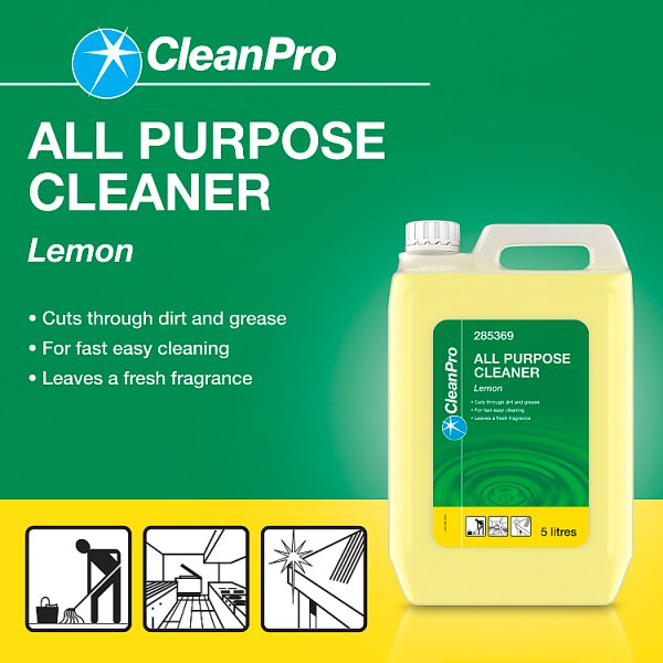 CleanPro All Purpose Cleaner Lemon 5 litres (2 x 5ltr)