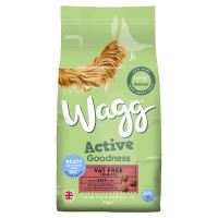 Wagg Active Goodness Vat Free Complete Rich in Beef & Veg 2kg (4 x 2kg)