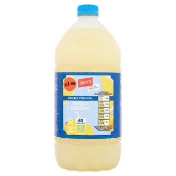 Jack's Double Strength Whole Lemon 1.5 Litre (8 x 1.5ltr)