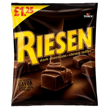 Riesen Dark Chocolate - Chewy Toffee 110g (12 x 110g)