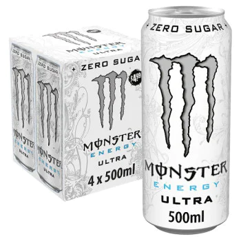 Monster Energy Drink Ultra Zero Sugar 4 x 500ml (6 x 4x500ml) Monster Energy Drink Ultra Zero Sugar 4 x 500ml (6 x 4x500ml)