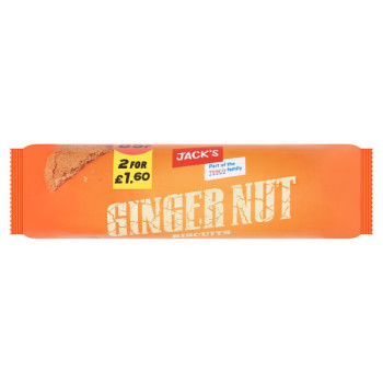 Jack's Ginger Nut Biscuits 200g (18 x 200g)
