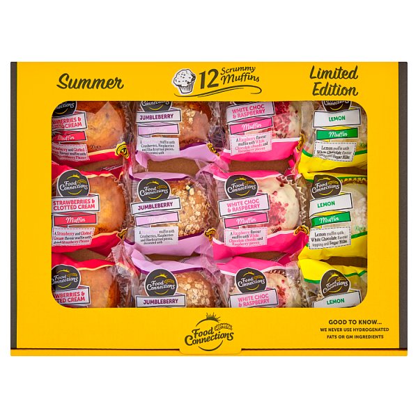 Food Connections Limited Edition Summer 12 Scrummy Muffins (12 x Sgl) Food Connections Limited Edition Summer 12 Scrummy Muffins (12 x Sgl)