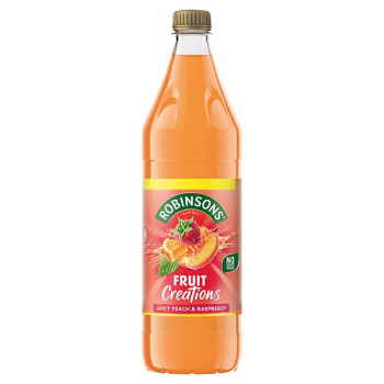 Robinsons Fruit Creations Peach & Raspberry Squash 750ml (8 x 750ml)
