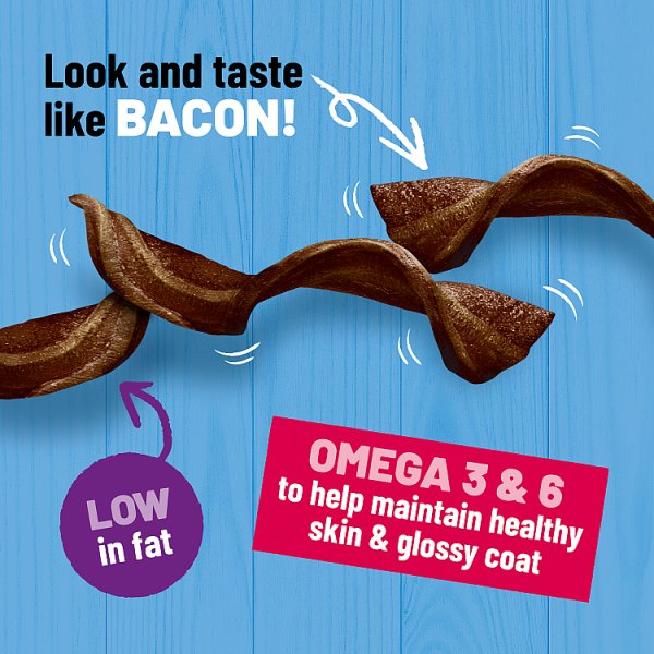 BAKERS Sizzlers Bacon Dog Treats 90g PMP (6 x 90g)