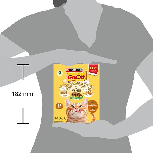 GO-CAT Chicken and Turkey Dry Cat Food 340g PMP (6 x 340g) GO-CAT Chicken and Turkey Dry Cat Food 340g PMP (6 x 340g)