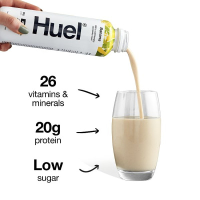 Huel Banana Flavour Ready-to-Drink Complete Meal 500ml (8 x 500ml)