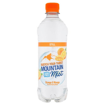 Mountain Mist Orange & Mango Flavoured Still Spring Water 500ml (12 x 500ml)