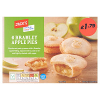 Jack's 6 Bramley Apple Pies (8 x 6pk)