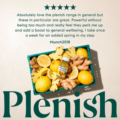 Plenish Ginger Vitamin C Immunity Shot 60ml (12 x 60ml)