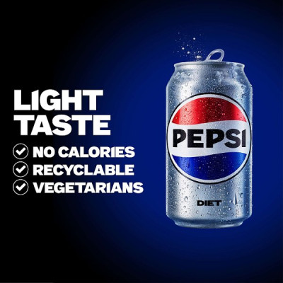 Diet Pepsi Cola Can PMP 330ml (24 x 330ml)
