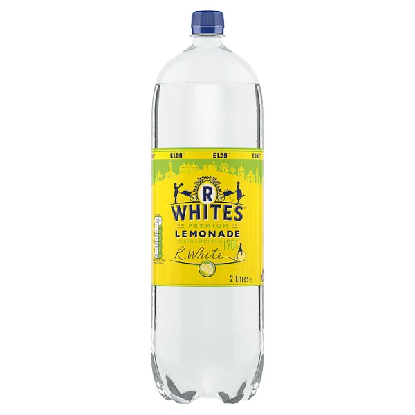 R White's Premium Lemonade 2 Litres (6 x 2ltr)
