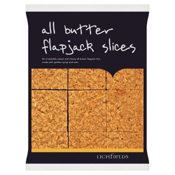 Lichfields All Butter Flapjack Slices 585g (4 x 9x65g)