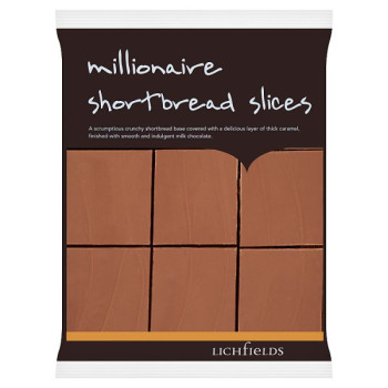 Lichfields Millionaire Shortbread Slices 540g (4 x 9x65g)