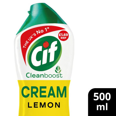 Cif Cream Cleaner Lemon 500 ml (8 x 500ml) Cif Cream Cleaner Lemon 500 ml (8 x 500ml)