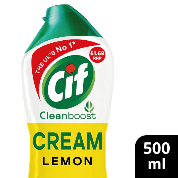 Cif Cream Cleaner Lemon 500 ml (8 x 500ml) Cif Cream Cleaner Lemon 500 ml (8 x 500ml)