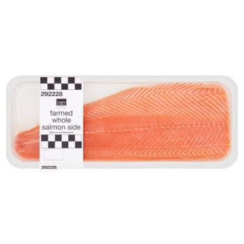 Chef's Essentials Farmed Whole Salmon Side 1kg (1 x 1kg)