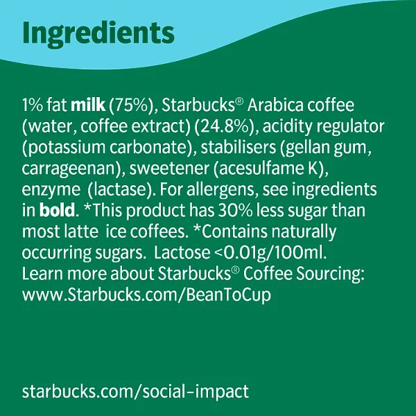 Starbucks Skinny Latte Lactose Free Iced Coffee 220ml (10 x 220ml) Starbucks Skinny Latte Lactose Free Iced Coffee 220ml (10 x 220ml)