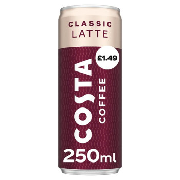 Costa Coffee Classic Latte Iced Coffee 12 x 250ml (12 x 250ml)
