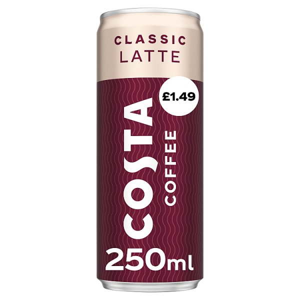 Costa Coffee Classic Latte Iced Coffee 12 x 250ml (12 x 250ml)