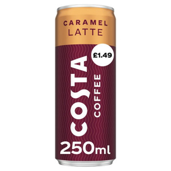 Costa Coffee Caramel Latte Iced Coffee 250ml (12 x 250ml)
