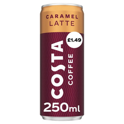 Costa Coffee Caramel Latte Iced Coffee 250ml (12 x 250ml)