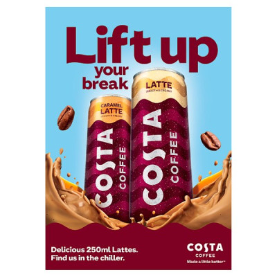 Costa Coffee Caramel Latte Iced Coffee 250ml (12 x 250ml)