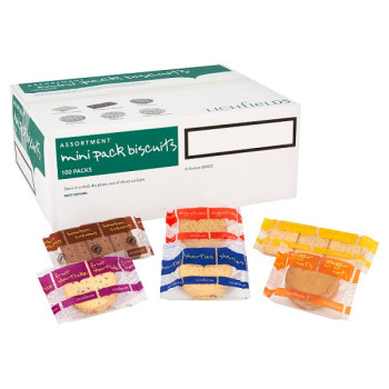 Lichfields 100 Assortment Mini Pack Biscuits (1 x 100pk)