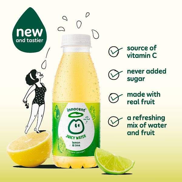 Innocent Juicy Water Lemon & Lime 420ml (12 x 420ml)