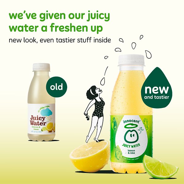 Innocent Juicy Water Lemon & Lime 420ml (12 x 420ml)