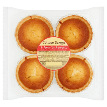 Cottage Bakery 4 Jam Bakewells 175g (6 x 175g)