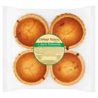 Cottage Bakery 4 Apple Bakewells 175g (6 x 175g)