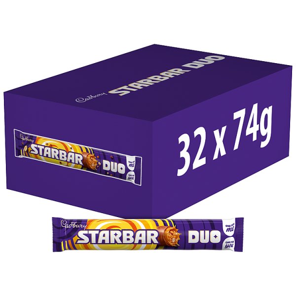 Cadbury Starbar Duo Chocolate Bar 74g (32 x 74g)