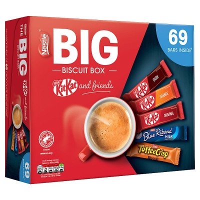 Nestle Kitkat and Friends Big Biscuit Box 69 Assorted Biscuit Box 1.357kg (1 x 69pk)