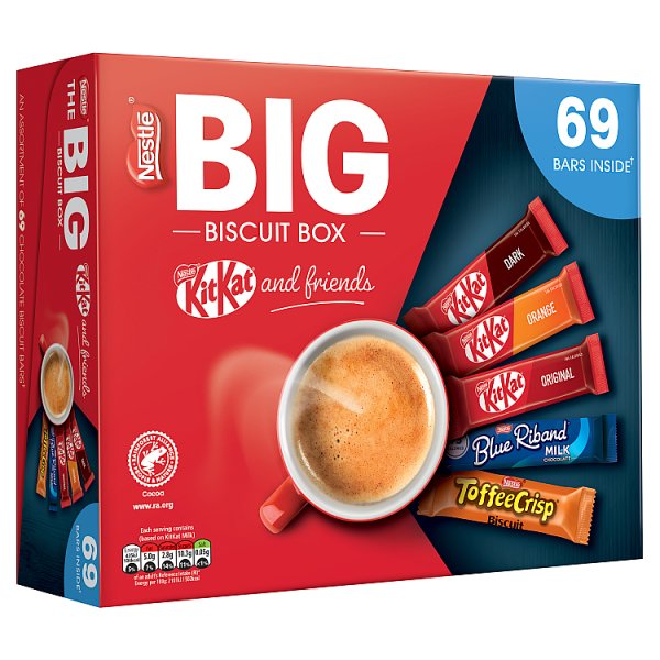 Nestle Kitkat and Friends Big Biscuit Box 69 Assorted Biscuit Box 1.357kg (1 x 69pk)