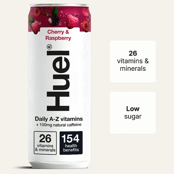Huel Cherry & Raspberry Daily A-Z Vitamins 330ml (12 x 330ml)